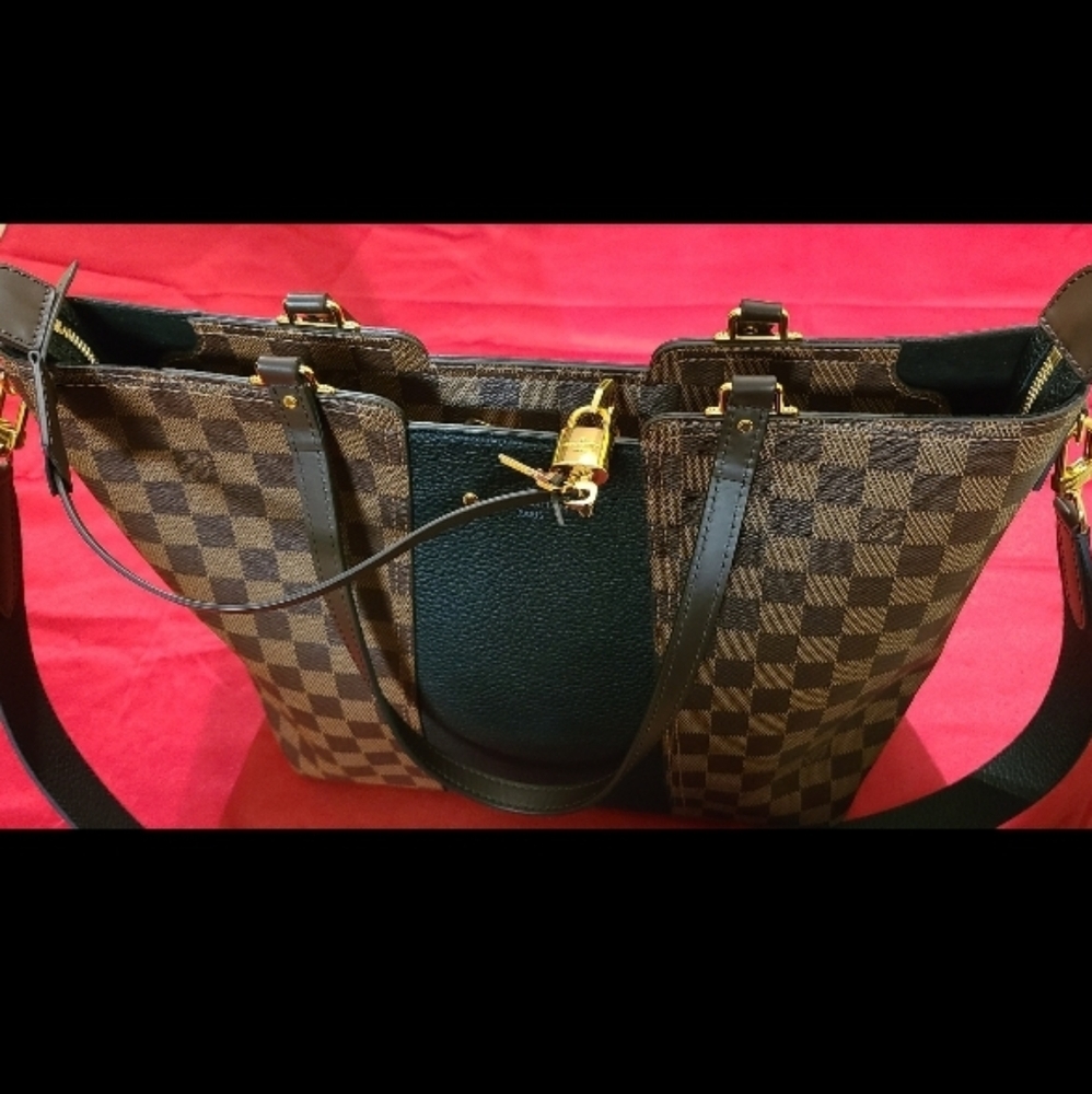 Authentic Louis Vuitton Jersey Brown Tote - Picture 8 of 9